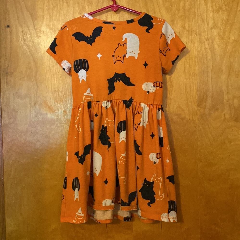Halloween Dress Cats Kitties Ghosts Bats Pumpkins Skater Style Girls Small S - Picture 6 of 6